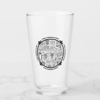 CoMo Preservation Pintglas met Lijntekeningen Glas