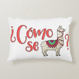 Cómo se llama? Llama Pillow Accent Kussen