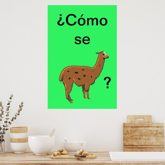 Cómo se llama? Poster (Keuken)