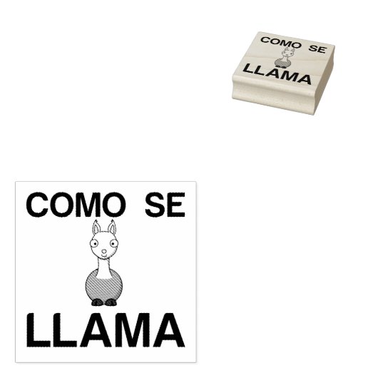 COMO SE LLAMA 	RUBBERSTEMPEL (Gestempeld)