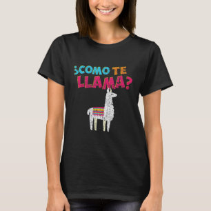 Como Te Llama Llamas Liefhebber Pun Grappenmakers T-shirt