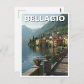 Comomeer Bellagio Italië Reizen Briefkaart (Voorkant / Achterkant)