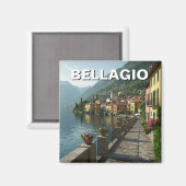 Comomeer Bellagio Italië Reizen Magneet (Voorkant / Achterkant)