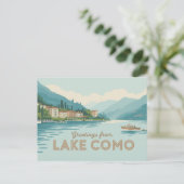  Comomeer Briefkaart | Groeten van (Staand voorkant)