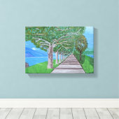 Comomeer canvas kunst (Insitu (Houten vloer))