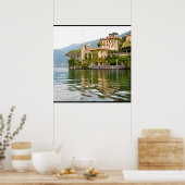 Comomeer in Italië Poster (Keuken)