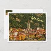 Comomeer, Italiaans Lake District, Italië Briefkaart (Voorkant / Achterkant)