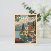 Comomeer - Italiaanse Lakeside Charm Briefkaart (Staand voorkant)