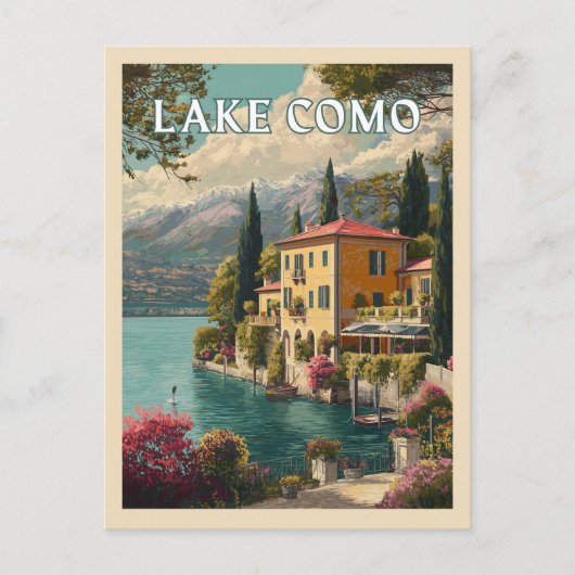Comomeer - Italiaanse Lakeside Charm Briefkaart (Voorkant)