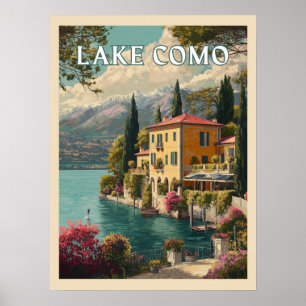 Comomeer - Italiaanse Lakeside Charm Poster