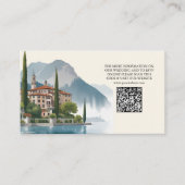 Comomeer Italië Bestemming Bruiloft Informatiekaartje (Voorkant)