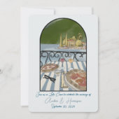 Comomeer Italië Bruiloft Save the Date Kaart (Voorkant)