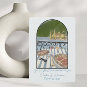 Comomeer Italië Bruiloft Save the Date Kaart