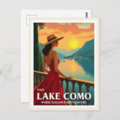  Comomeer Italië Italiaans Reizen Briefkaart (Voorkant / Achterkant)