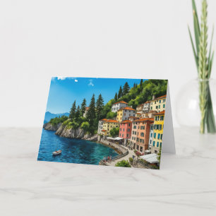 Comomeer Italië Waterverf Kaart