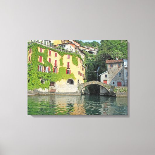 Comomeer Nesso uitzicht canvas print (Voorkant)