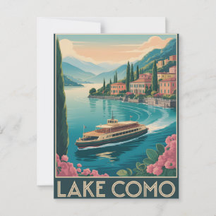 Comomeer-Vintage Briefkaart
