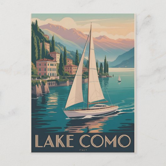 Comomeer-Vintage Briefkaart (Voorkant)
