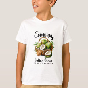 Comoren Kokosnoot Indische Oceaan Tropisch Eiland  T-shirt