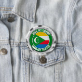 Comoren Round Emblem Ronde Button 7,6 Cm (In situ)