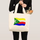 Comoren Vlag Boodschappentas Grote Tote Bag (Voorkant (product))
