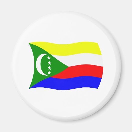 Comoren Vlag Magneet (Voorkant)