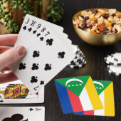 Comoren vlag pokerkaarten (Insitu)