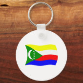 Comoren Vlag Sleutelhanger (Voorkant)
