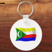 Comoren Vlag Sleutelhanger (Voorkant)