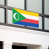 Comoren vlag spandoek (Buitenkant Gebouw)