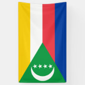 Comoren vlag spandoek (Verticaal)