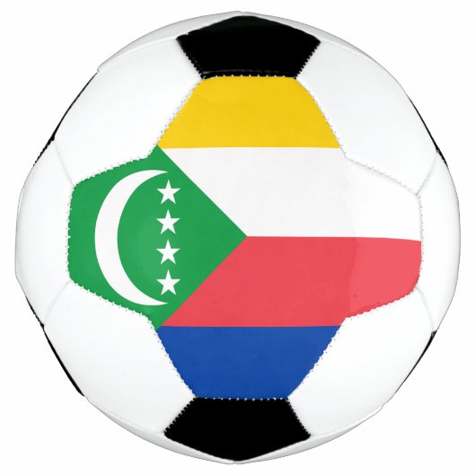Comoren Vlag Voetbal (Voorkant)