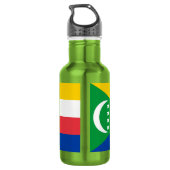 Comoren vlag waterfles (Achterkant)