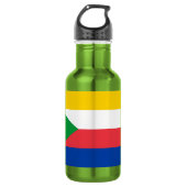 Comoren vlag waterfles (Voorkant)