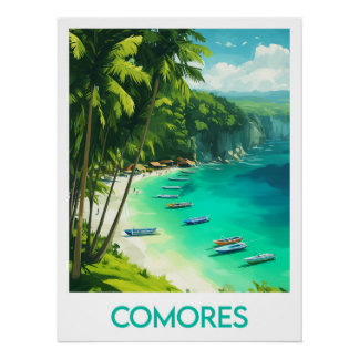 Comoren-weergave Perfect Poster