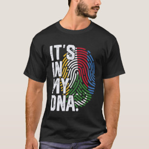 Comoren wortels vlag vingerafdruk grafisch patriot t-shirt