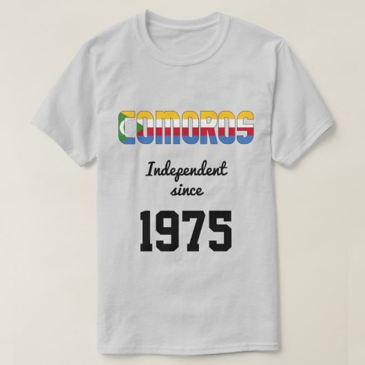 Comores Drapeau Fête de l'Indépendance T-shirt (Design devant)