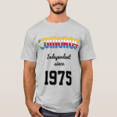 Comores Drapeau Fête de l'Indépendance T-shirt (Devant)