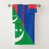 Comorese vlag bad handdoek (Insitu)