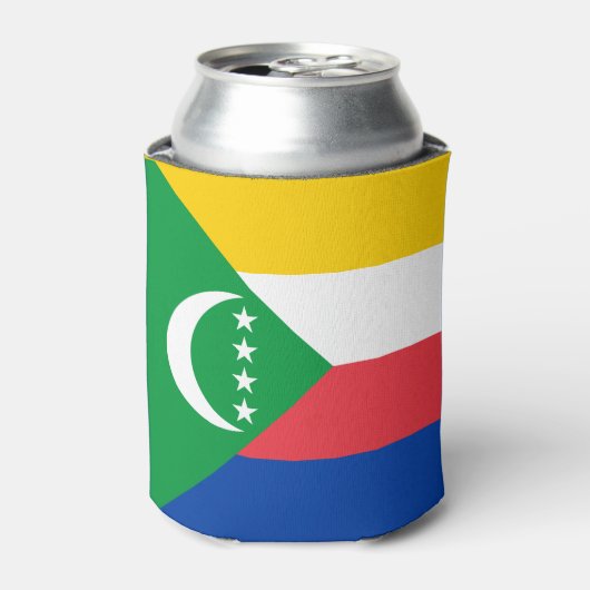 Comorese vlag blikjeskoeler (Blikje Voorkant)
