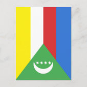 Comorese vlag briefkaart (Voorkant)