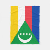 Comorese vlag fleece deken (Voorkant)