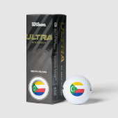Comorese vlag golfballen (Verpakking)