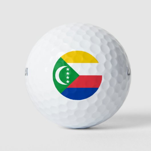 Comorese vlag golfballen (Voorkant)