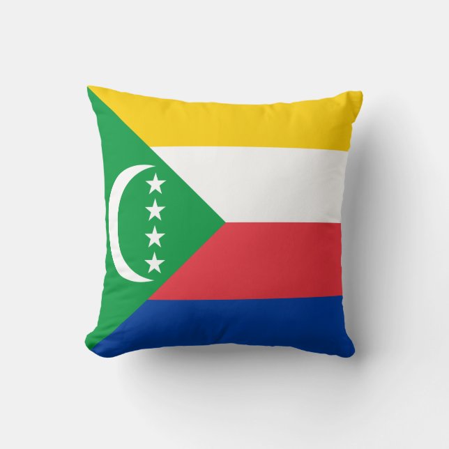 Comorese vlag kussen (Voorkant)