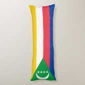 Comorese vlag lichaamskussen (Achterkant (Verticaal))