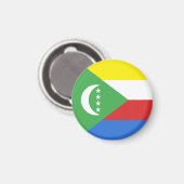 Comorese vlag magneet (Voorkant / Achterkant)