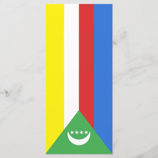 Comorese vlag menu (Achterkant)