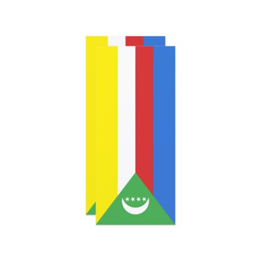 Comorese vlag menu (Voorkant / Achterkant in situ)
