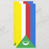 Comorese vlag menu (Voorkant / Achterkant)